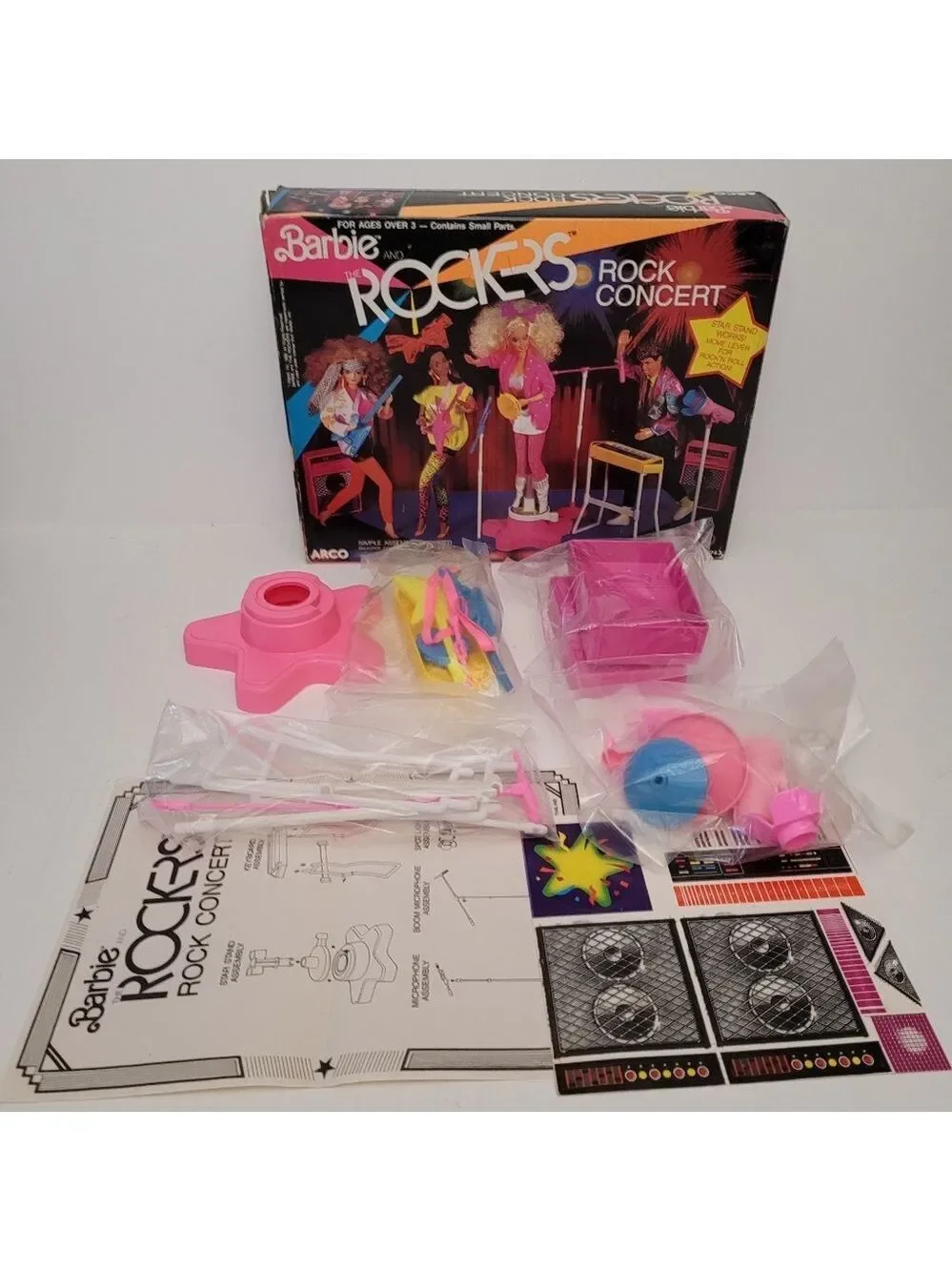 Vintage 1986 Barbie and The Rockers Concert #7743